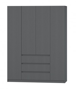 МС "Хилтон" Шкаф №1 1600 (Графит) в Салехарде - salekhard.ok-mebel.com | фото