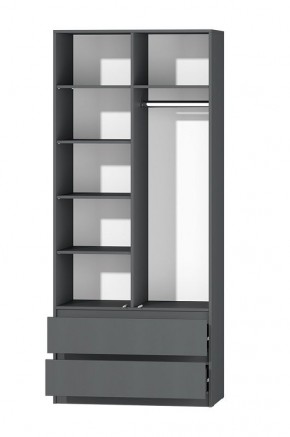 МС "Хилтон" Шкаф №3 900 (Графит) в Салехарде - salekhard.ok-mebel.com | фото 3
