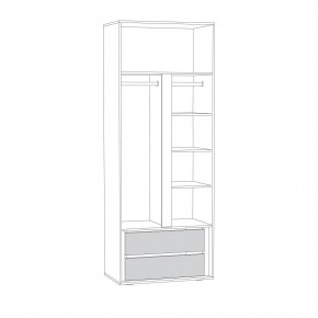 Муссон Шкаф двухстворчатый 13.198 в Салехарде - salekhard.ok-mebel.com | фото 2