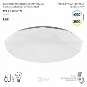 Накладной светильник Эра Классик SPB-6-70-RC Sparkle в Салехарде - salekhard.ok-mebel.com | фото 2