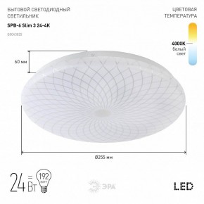 Накладной светильник Эра Slim SPB-6 Slim 3 24-4K в Салехарде - salekhard.ok-mebel.com | фото 2