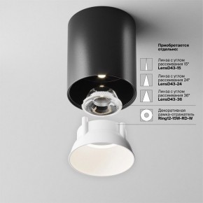 Накладной светильник Maytoni Alfa LED C064CL-12W4K-RD-B в Салехарде - salekhard.ok-mebel.com | фото 4