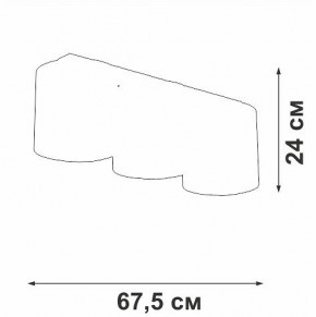 Накладной светильник Vitaluce V2882 V2882-1/3PL в Салехарде - salekhard.ok-mebel.com | фото 3