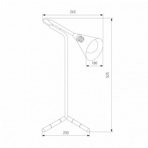 Настольная лампа декоративная Eurosvet Enigma 01186/1 черный в Салехарде - salekhard.ok-mebel.com | фото 3