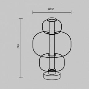 Настольная лампа декоративная Maytoni Atmos MOD364TL-L15B3K в Салехарде - salekhard.ok-mebel.com | фото 5