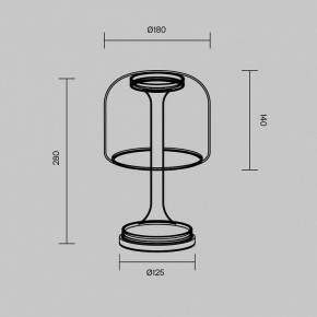 Настольная лампа декоративная Maytoni Spirito MOD286TL-L8W3K в Салехарде - salekhard.ok-mebel.com | фото 4