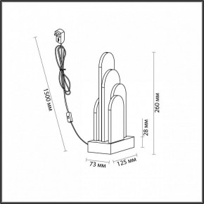Настольная лампа декоративная Odeon Light Foros 5437/12TL в Салехарде - salekhard.ok-mebel.com | фото 5