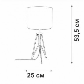 Настольная лампа декоративная Vitaluce V2834 V2834-1/1L в Салехарде - salekhard.ok-mebel.com | фото 2