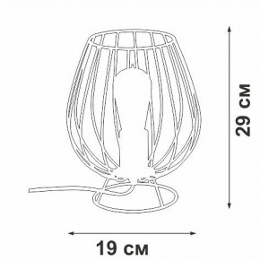 Настольная лампа декоративная Vitaluce V4296 V4296-0/1L в Салехарде - salekhard.ok-mebel.com | фото 3