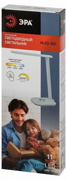 Настольная лампа офисная Эра  NLED-502-11W-W в Салехарде - salekhard.ok-mebel.com | фото 6