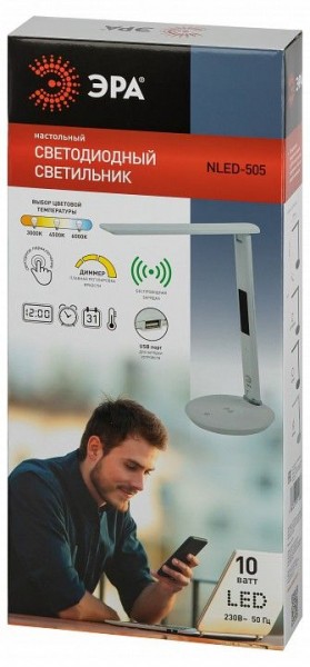 Настольная лампа офисная Эра  NLED-505-10W-W в Салехарде - salekhard.ok-mebel.com | фото 5
