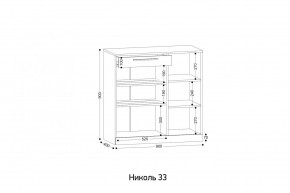 НИКОЛЬ 33 Тумба для обуви в Салехарде - salekhard.ok-mebel.com | фото 2