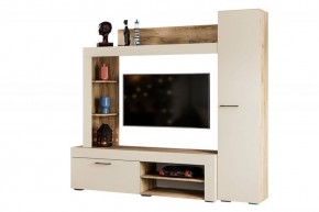 НИКОЛЬ Гостиная (Дуб крафт серый/софт айвори) в Салехарде - salekhard.ok-mebel.com | фото