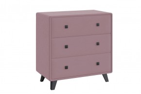 НИКОЛЬ Комод 3 ящика (розовый) в Салехарде - salekhard.ok-mebel.com | фото