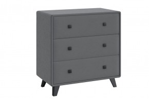 НИКОЛЬ Комод 3 ящика (серый) в Салехарде - salekhard.ok-mebel.com | фото