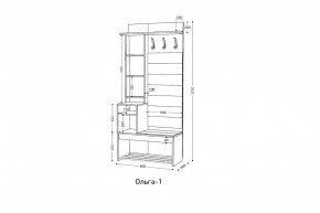 ОЛЬГА Прихожая (модульная) в Салехарде - salekhard.ok-mebel.com | фото 3