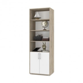 ОЛИВИЯ О21 Шкаф-стеллаж (дуб серый/белый) в Салехарде - salekhard.ok-mebel.com | фото