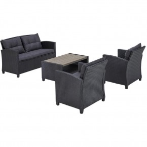 Плетеный комплект мебелис диваном AFM-804G Dark Grey в Салехарде - salekhard.ok-mebel.com | фото 3