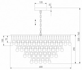 Подвесная люстра Bogate"s Gutta 476/8 в Салехарде - salekhard.ok-mebel.com | фото 5