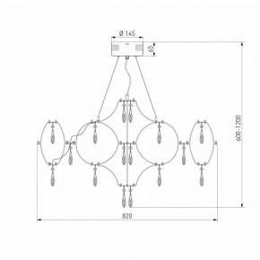 Подвесная люстра Bogate"s Tense 443/1 в Салехарде - salekhard.ok-mebel.com | фото 7