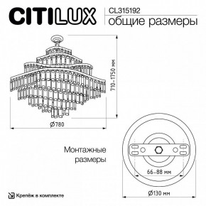 Подвесная люстра Citilux Naiad CL315192 в Салехарде - salekhard.ok-mebel.com | фото 6