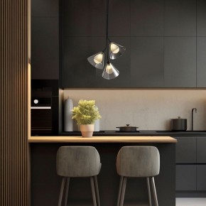 Подвесная люстра Eurosvet Enigma 70161/3 черный в Салехарде - salekhard.ok-mebel.com | фото 3
