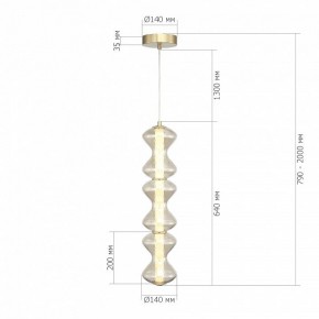 Подвесная люстра ST-Luce SPINE SL6136.213.01 в Салехарде - salekhard.ok-mebel.com | фото 4