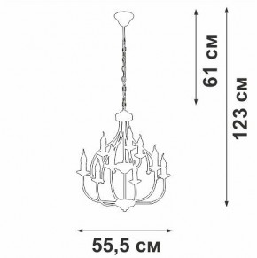 Подвесная люстра Vitaluce V1863 V1863-8/9 в Салехарде - salekhard.ok-mebel.com | фото 3