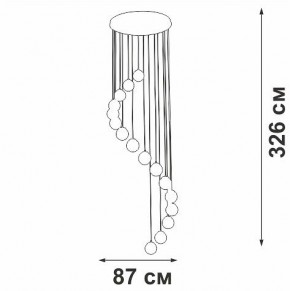 Подвесная люстра Vitaluce V2893 V2893-9/16S в Салехарде - salekhard.ok-mebel.com | фото 4