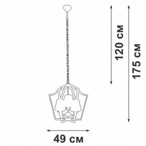 Подвесная люстра Vitaluce V4991 V4991-8/3 в Салехарде - salekhard.ok-mebel.com | фото 3
