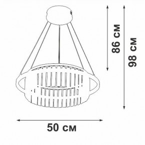 Подвесная люстра Vitaluce V54010 V54010-0/1S в Салехарде - salekhard.ok-mebel.com | фото 6