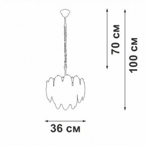 Подвесная люстра Vitaluce V5887 V5887-8/4 в Салехарде - salekhard.ok-mebel.com | фото 4