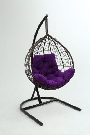 Подвесное кресло Бароло (коричневый/фиолетовый) в Салехарде - salekhard.ok-mebel.com | фото