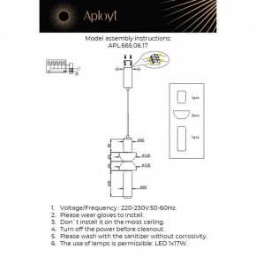 Подвесной светильник Aployt Elin APL.665.06.17 в Салехарде - salekhard.ok-mebel.com | фото 3