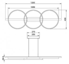 Подвесной светильник Arte Lamp Fluido A3913SP-24BK в Салехарде - salekhard.ok-mebel.com | фото 3