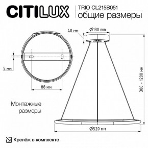 Подвесной светильник Citilux Trio CL215B051 в Салехарде - salekhard.ok-mebel.com | фото 8