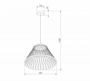 Подвесной светильник Eurosvet Cesta 40017/1 LED коричневый в Салехарде - salekhard.ok-mebel.com | фото 5