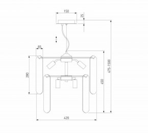 Подвесной светильник Eurosvet Claire 60170/8 золото Smart в Салехарде - salekhard.ok-mebel.com | фото 5
