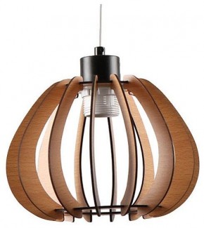 Подвесной светильник Imex MD.9012 MD.9012-1-P-BK+WOOD в Салехарде - salekhard.ok-mebel.com | фото