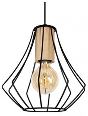Подвесной светильник Imex MD.9050 MD.9050-1-P-BK+WOOD в Салехарде - salekhard.ok-mebel.com | фото