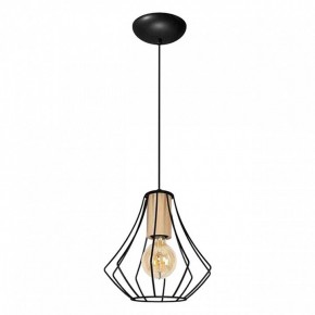 Подвесной светильник Imex MD.9050 MD.9050-1-P-BK+WOOD в Салехарде - salekhard.ok-mebel.com | фото 2
