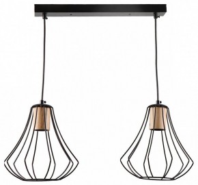 Подвесной светильник Imex MD.9050 MD.9050-2-P-BK+WOOD в Салехарде - salekhard.ok-mebel.com | фото