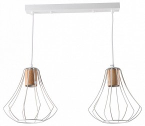 Подвесной светильник Imex MD.9052 MD.9052-2-P-WH+WOOD в Салехарде - salekhard.ok-mebel.com | фото
