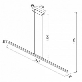 Подвесной светильник Mantra Lineal 8961 в Салехарде - salekhard.ok-mebel.com | фото 3