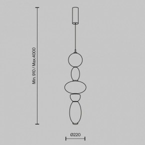 Подвесной светильник Maytoni Adore MOD297PL-L24BS3K1 в Салехарде - salekhard.ok-mebel.com | фото 5