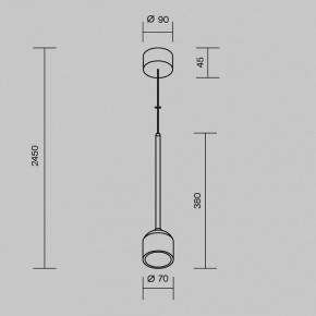 Подвесной светильник Maytoni Apex O491PL-L8W3K в Салехарде - salekhard.ok-mebel.com | фото 8