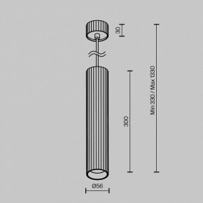 Подвесной светильник Maytoni Calipso P106PL-01-GU10-BS в Салехарде - salekhard.ok-mebel.com | фото 8