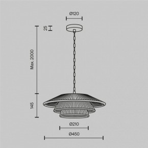 Подвесной светильник Maytoni Costa MOD394PL-01BS в Салехарде - salekhard.ok-mebel.com | фото 5
