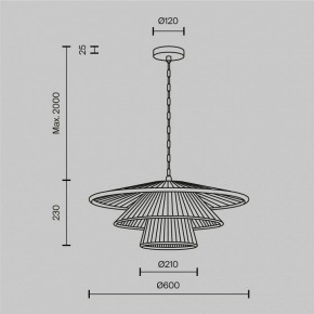 Подвесной светильник Maytoni Costa MOD394PL-01BS1 в Салехарде - salekhard.ok-mebel.com | фото 5