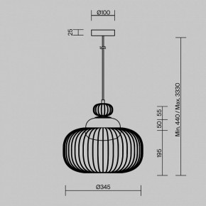 Подвесной светильник Maytoni Levitation MOD376PL-01G в Салехарде - salekhard.ok-mebel.com | фото 5